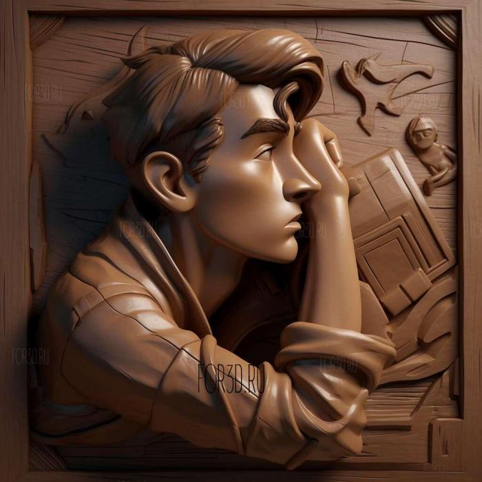 Jim Hawkins FROM Treasure Planet 3 stl model for CNC