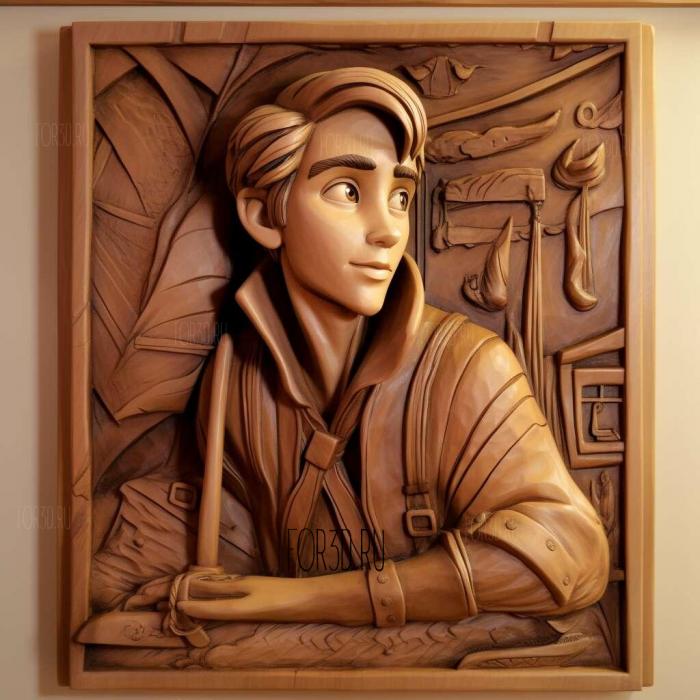 Jim Hawkins FROM Treasure Planet 4 stl model for CNC