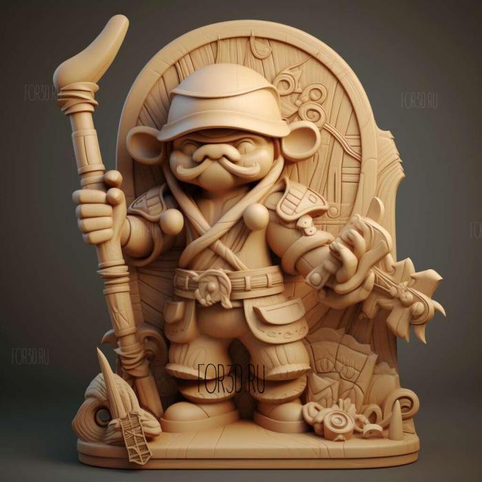 Musashi Toy Story 2 stl model for CNC