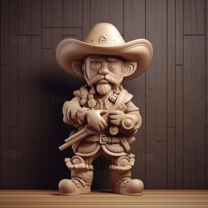 Musashi Toy Story 3 stl model for CNC