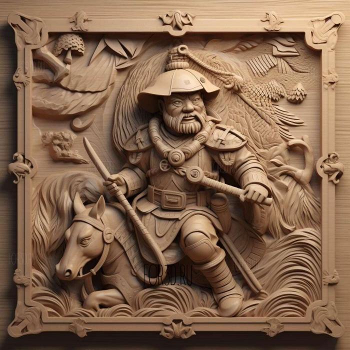 Musashi Toy Story 4 stl model for CNC