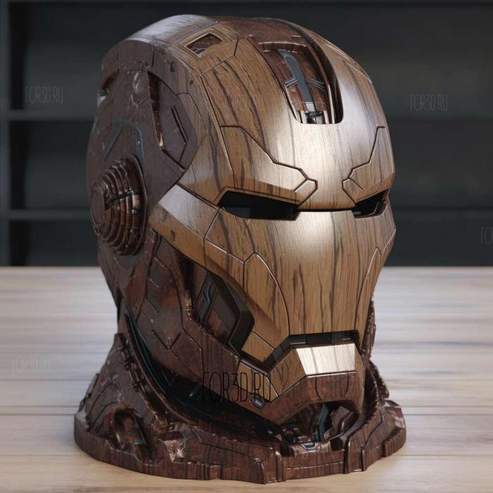 iron man helmet 3d model 1 stl model for CNC