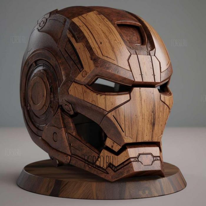 iron man helmet 3d model 2