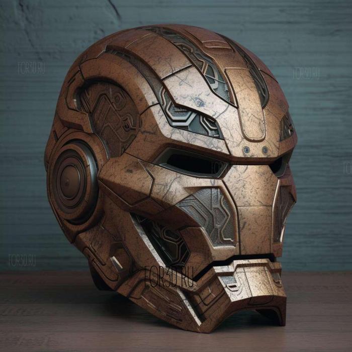 iron man helmet 3d model 3 stl model for CNC