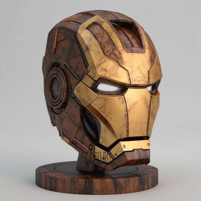 iron man helmet 3d model 4 stl model for CNC