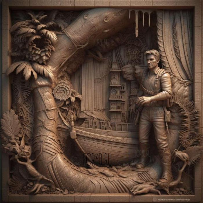 stl Uncharted movie 2 stl model for CNC