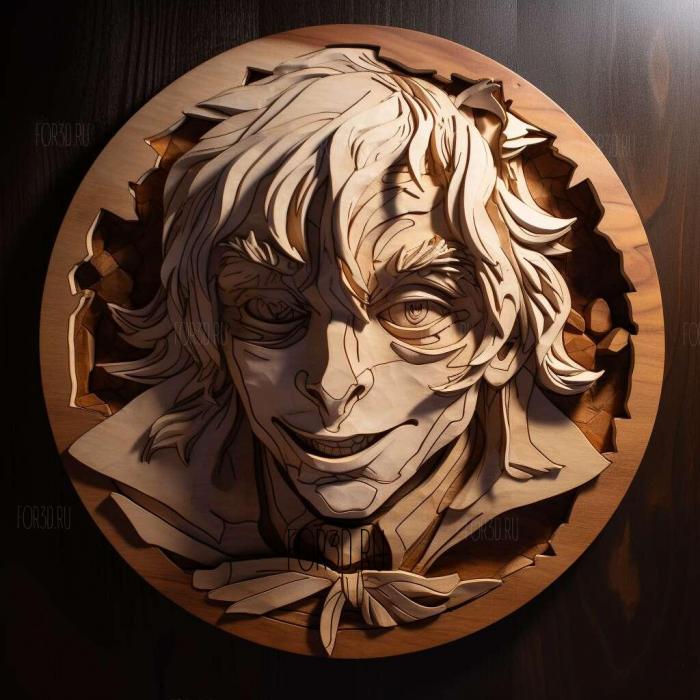 st Sigma Japanese Sigma from Bungo Stray Dogs 2 stl model for CNC