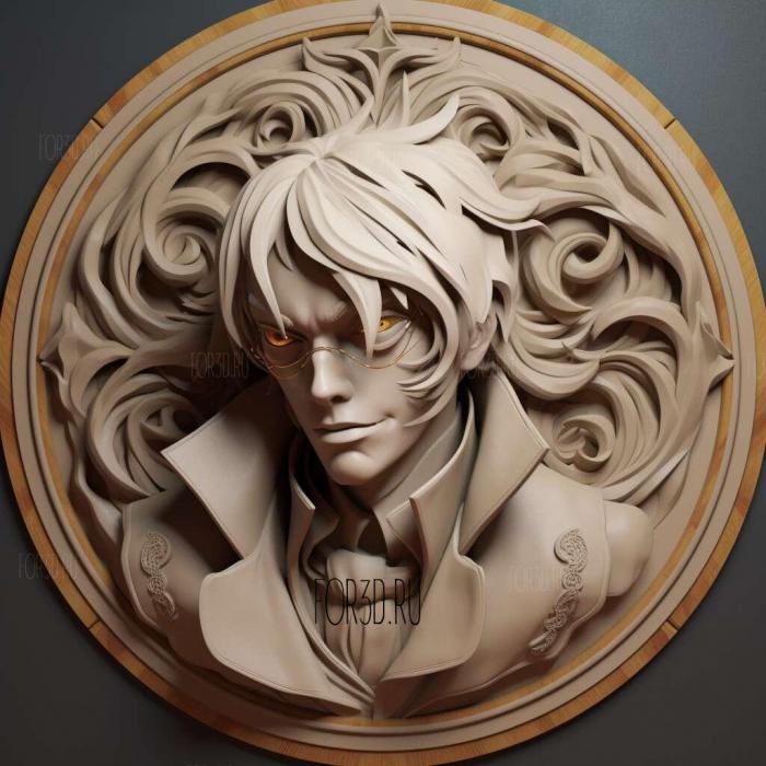 st Sigma Japanese Sigma from Bungo Stray Dogs 4 stl model for CNC