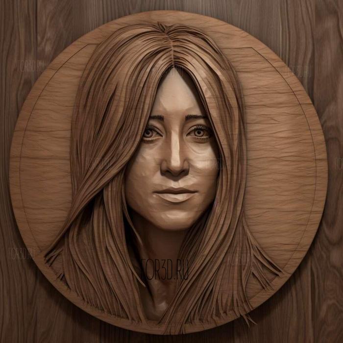 Jennifer Aniston 1 stl model for CNC