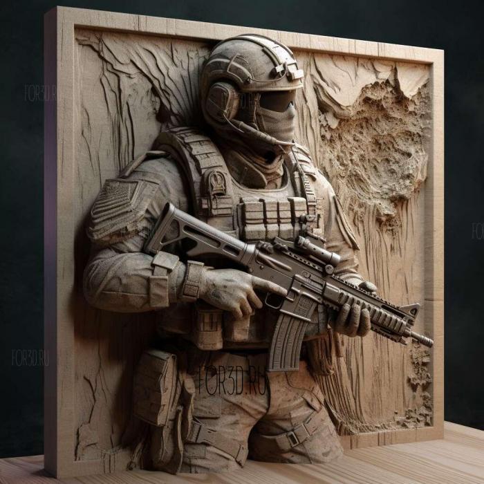 Call of Duty Modern Warfare 3 3 stl model for CNC