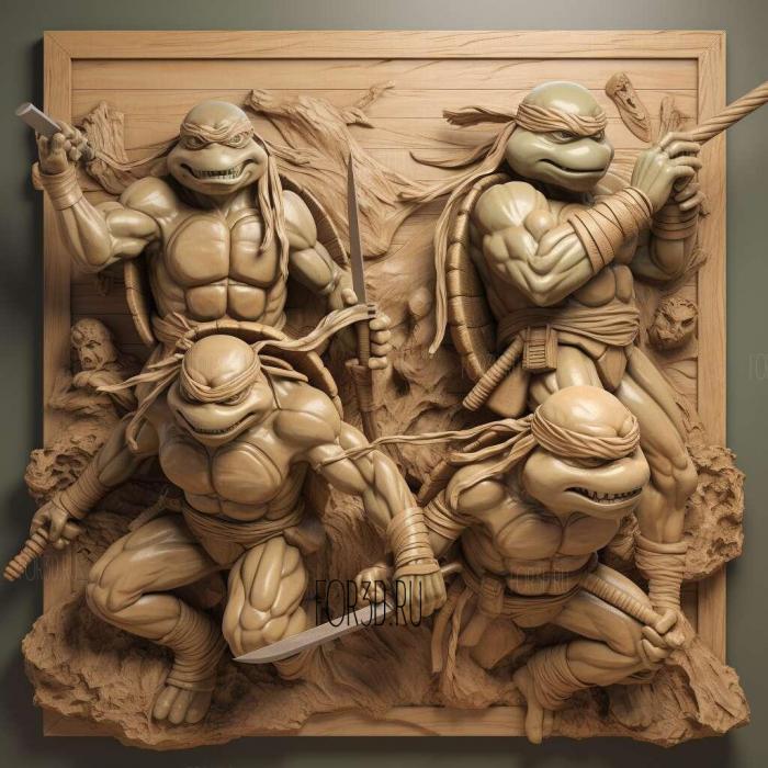 April ONeill Teenage Mutant Ninja Turtles 3 3d stl модель для ЧПУ