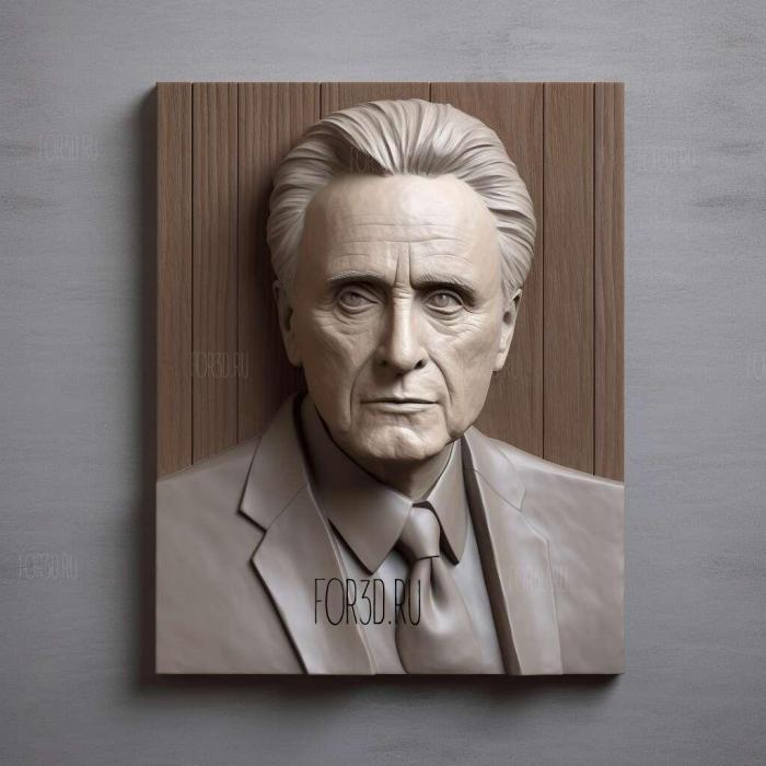 Gordon Gekko the movie Wall Street actor Michael Dougla 1 stl model for CNC