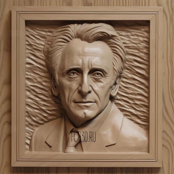 Gordon Gekko the movie Wall Street actor Michael Dougla 4 stl model for CNC