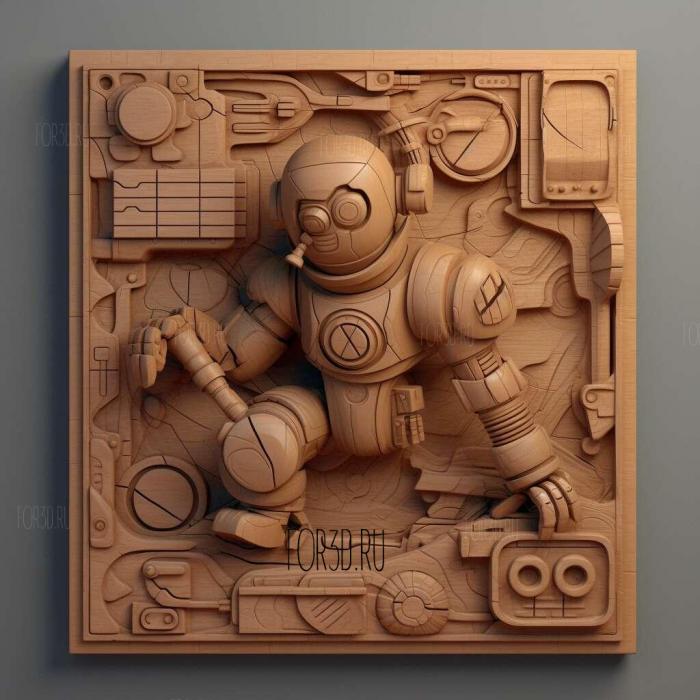 The scavenger robot from WALL I 2 stl model for CNC