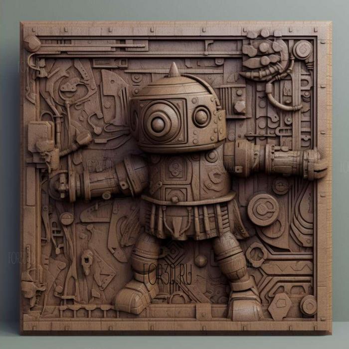 The scavenger robot from WALL I 3 stl model for CNC