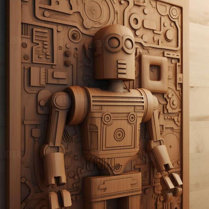 The scavenger robot from WALL I 4 stl model for CNC