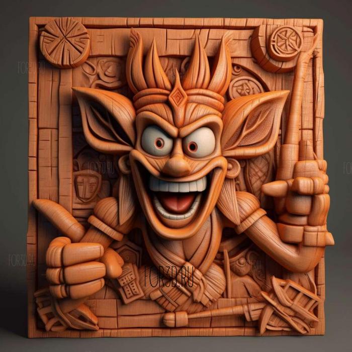 Crash Bandicoot NSane Trilogy 1 stl model for CNC