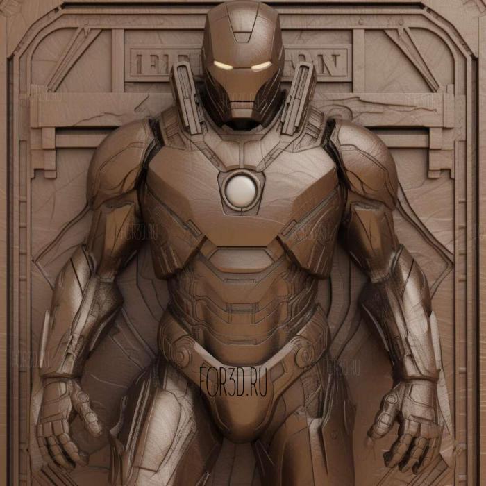 Iron Man 2 movie 3 stl model for CNC