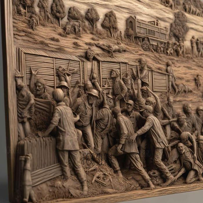The Walking Dead Episode 5 No Time Left 1 stl model for CNC