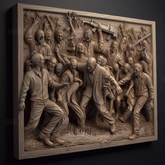 The Walking Dead Episode 5 No Time Left 3 stl model for CNC
