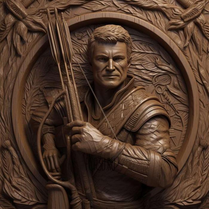 Hawkeye TV series 4 stl model for CNC