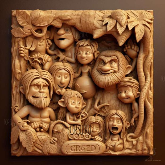 The Croods family cartoon 2 3d stl модель для ЧПУ