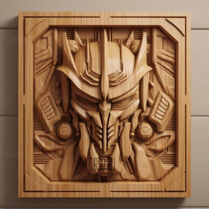 Transformers Prime The 4 stl model for CNC