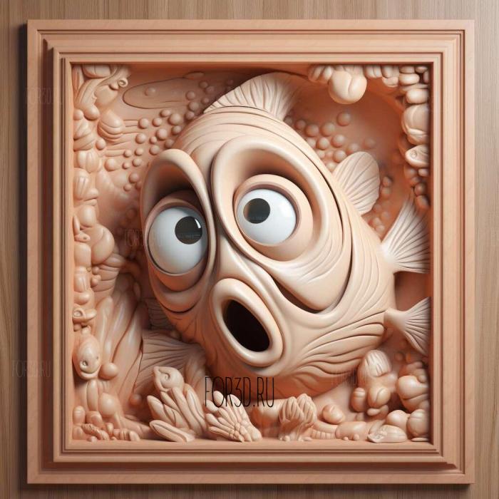 In search of Dory cartoon 1 stl model for CNC