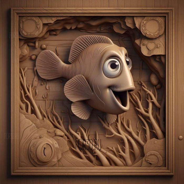 In search of Dory cartoon 2 stl model for CNC