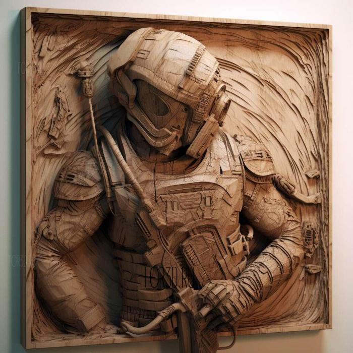 Isaac Clarke Dead Space series 3 stl model for CNC