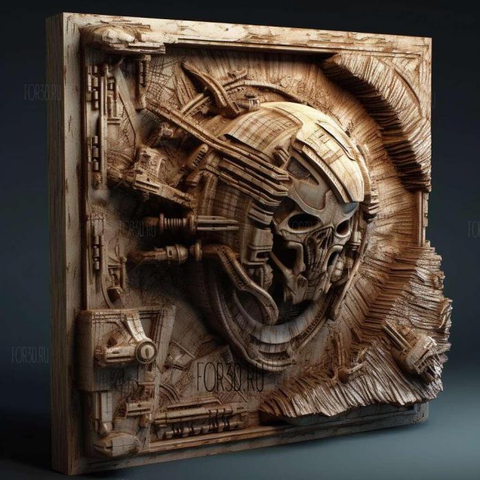 Isaac Clarke Dead Space series 4 stl model for CNC