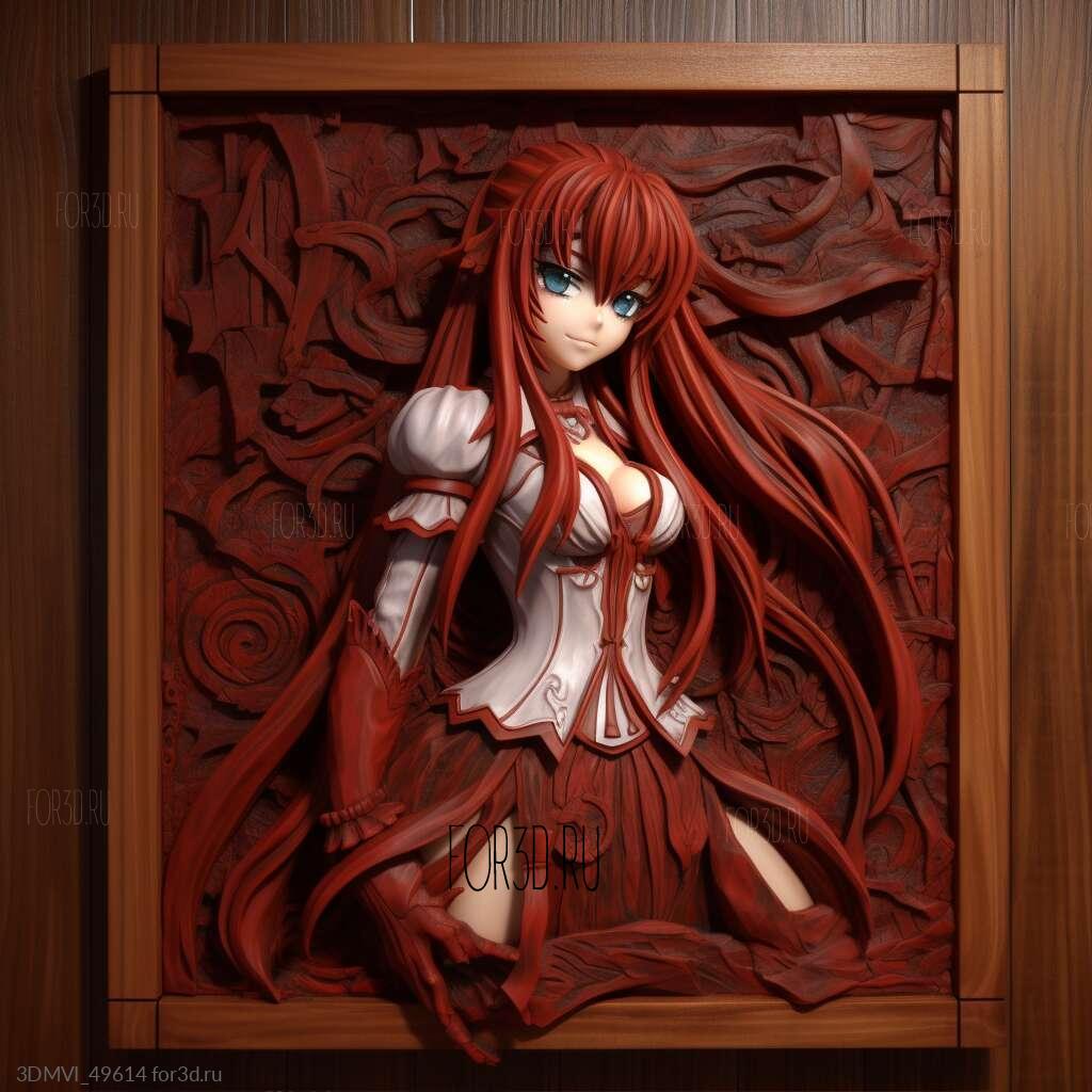 st Rias Gremory High School DxD 3 | 3d stl model for CNC