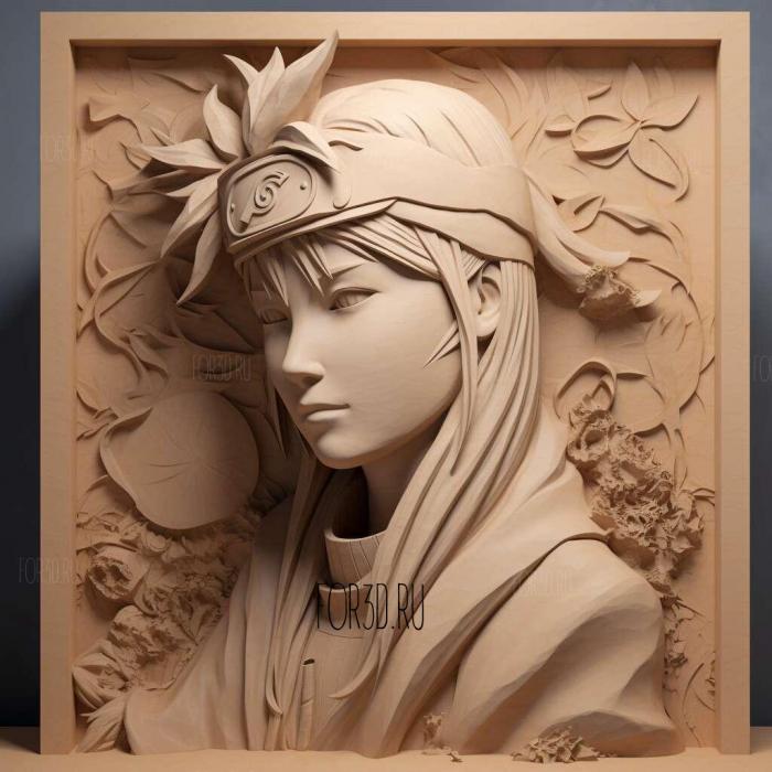 Hinata Hyuga Naruto from ANIME 1 stl model for CNC