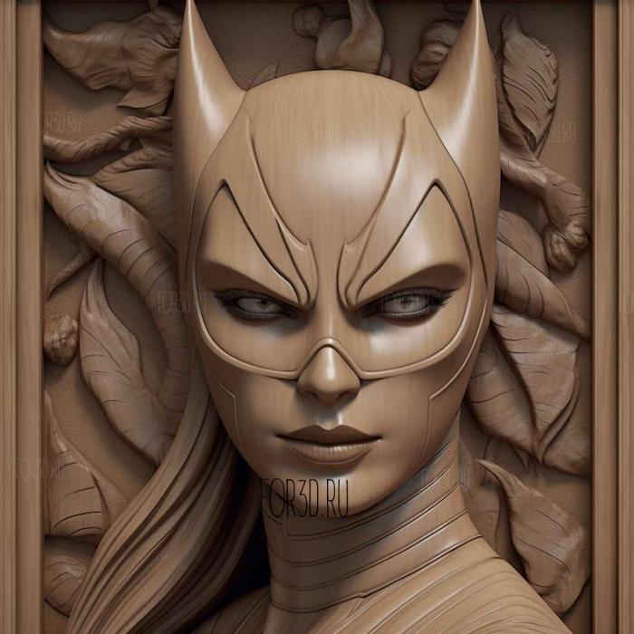 Catwoman DC Universe 1 stl model for CNC