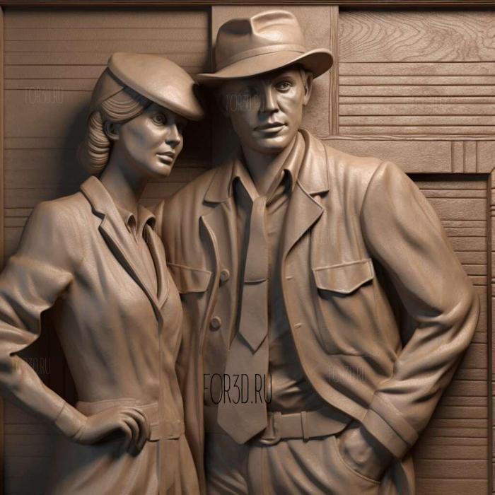 Bonnie and Clyde movie 3 stl model for CNC