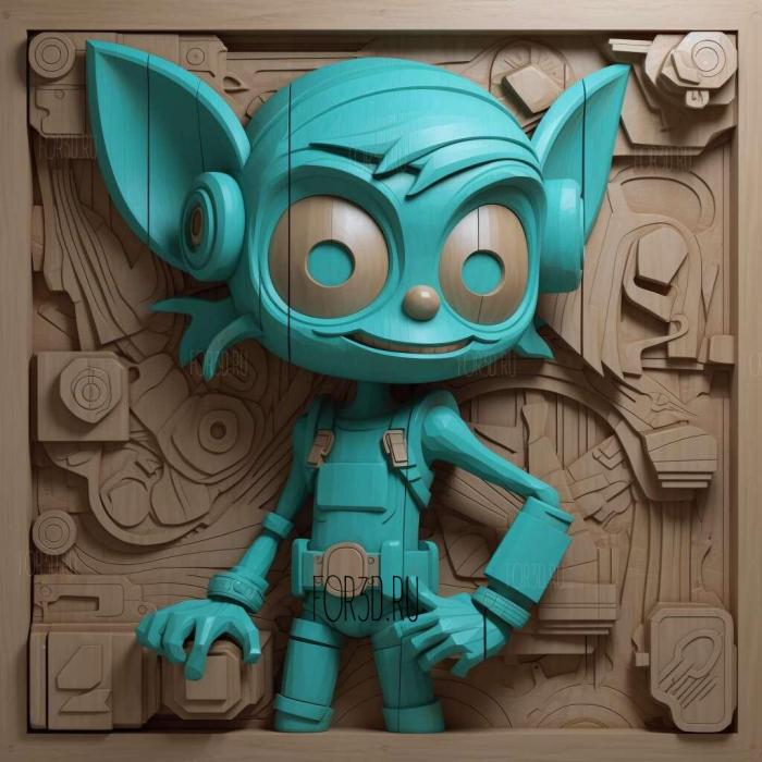 My Life as a Teenage Robot TV series 1 stl model for CNC