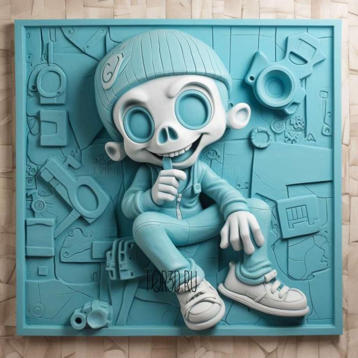 My Life as a Teenage Robot TV series 3 stl model for CNC