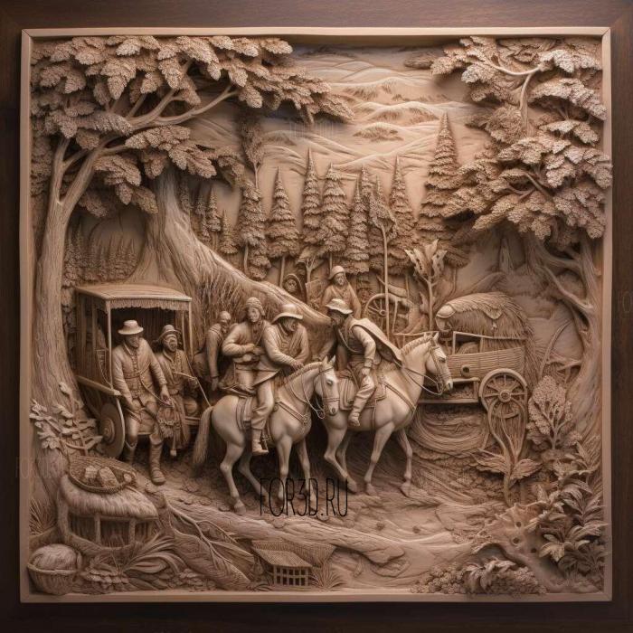 Into the West TV series 1 stl model for CNC