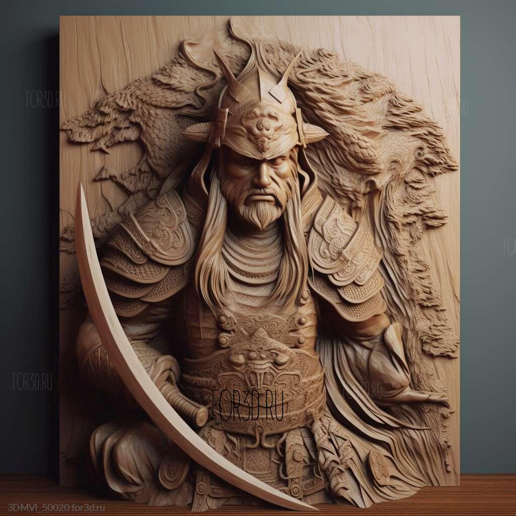 st raiden shogun 3d model 1 | 3d stl model for CNC