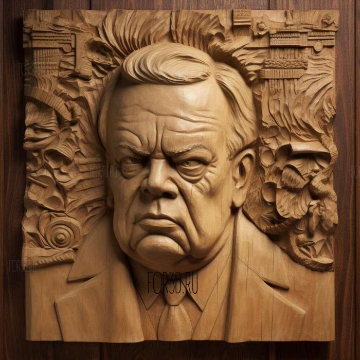 Harry Lime The Third Man Orson Welles 3 stl model for CNC