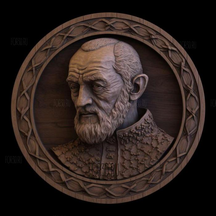 Davos Seaworth from Game of Thrones 2 stl model for CNC