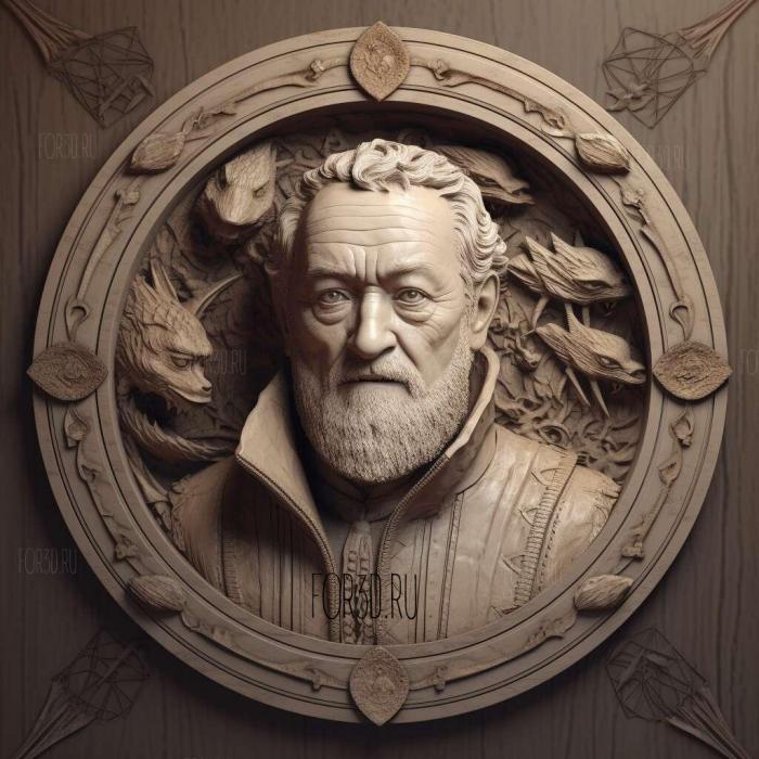 Davos Seaworth from Game of Thrones 3 stl model for CNC