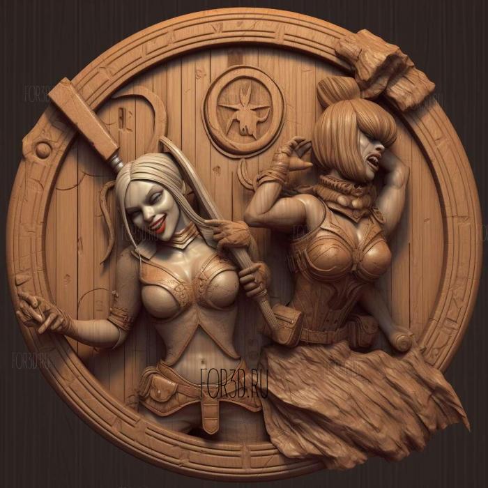 Batman Arkham City Harley Quinns Revenge 2 stl model for CNC