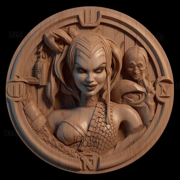 Batman Arkham City Harley Quinns Revenge 3 3d stl модель для ЧПУ