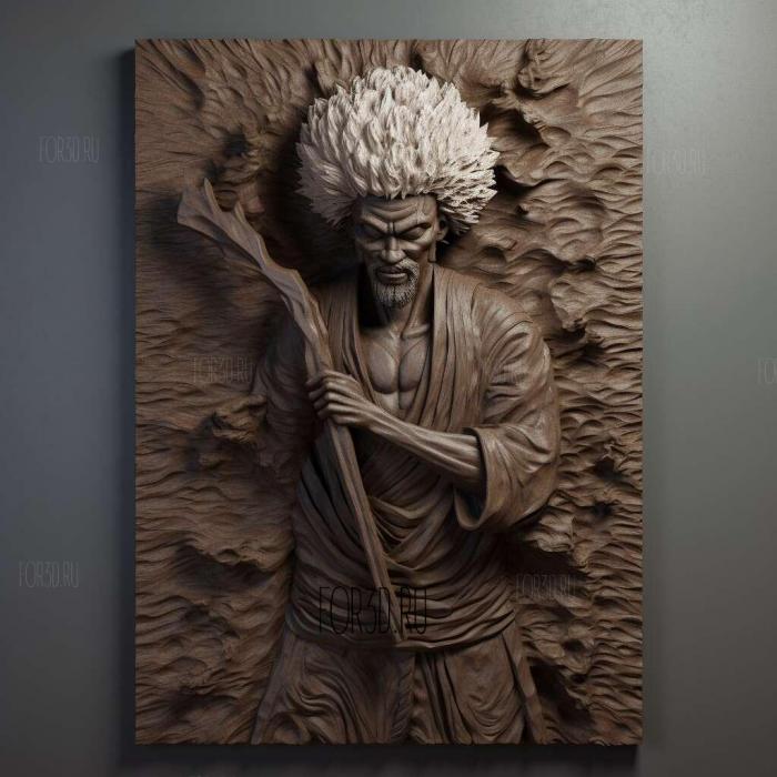 Afro Samurai TV series 1 stl model for CNC