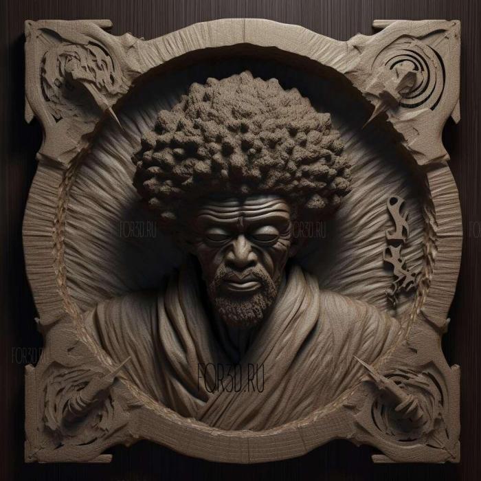 Afro Samurai TV series 3 stl model for CNC