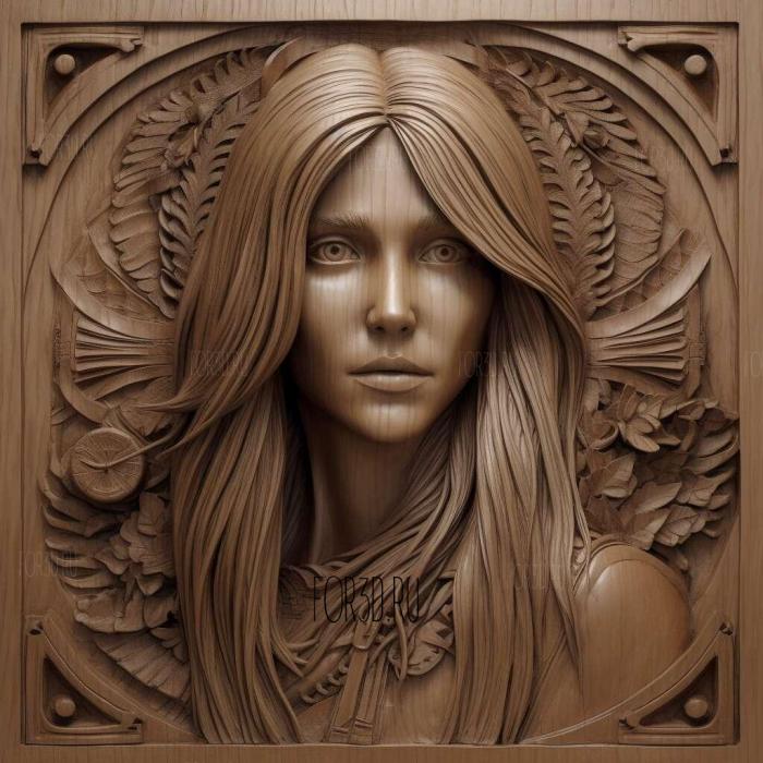 Jennifer Joanna Aniston 1 stl model for CNC