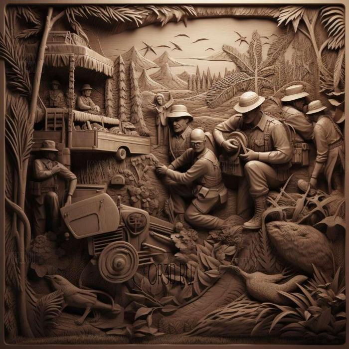 High Security Vacation movie 1 stl model for CNC