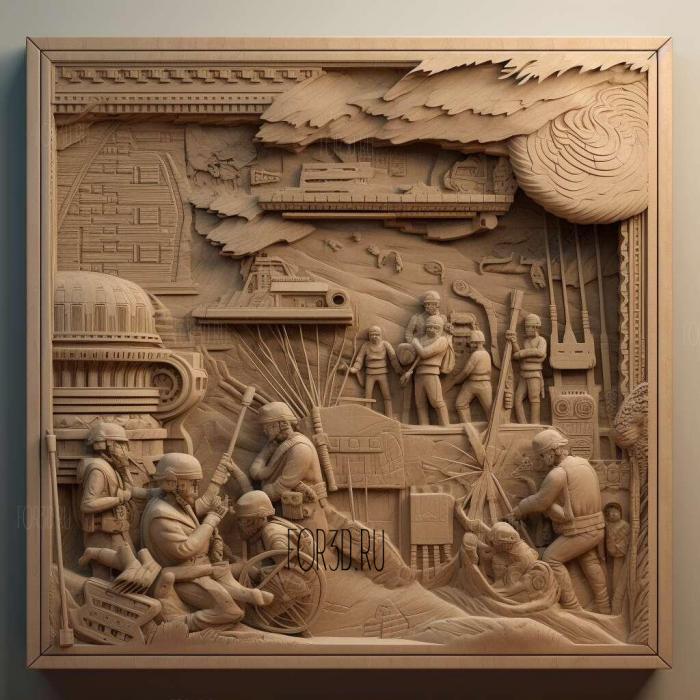 High Security Vacation movie 3 stl model for CNC