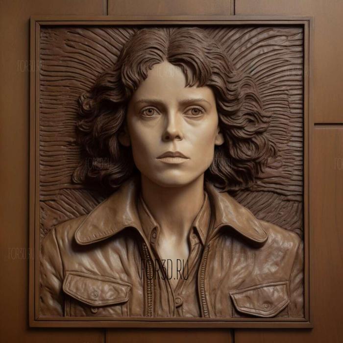 Ellen Ripley Strangers Sigourney Weaver 2 stl model for CNC